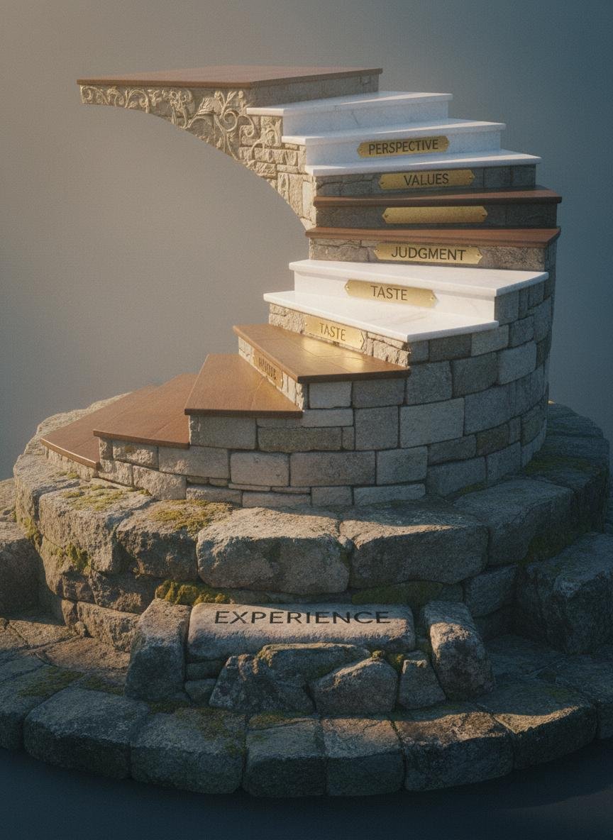 The Authenticity Engine — Experience, Taste, Judgment, Perspective, Values, Contextual Understanding